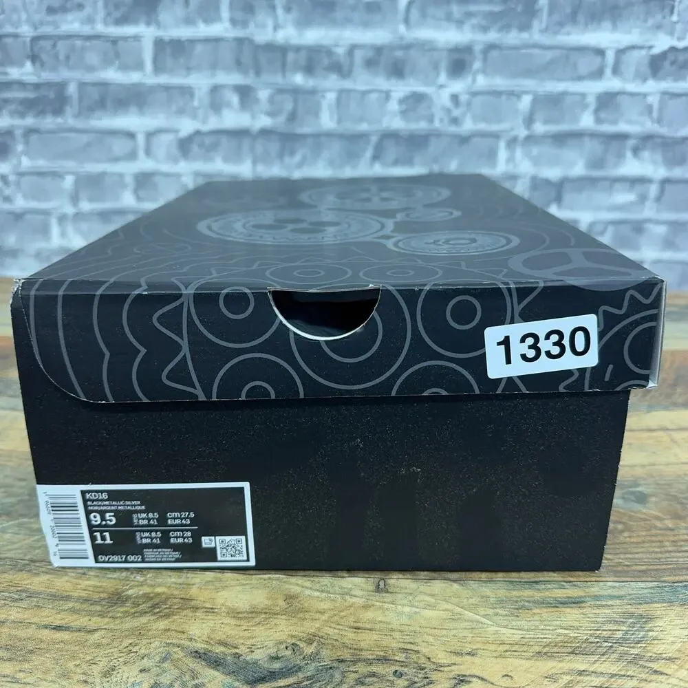 Nike KD 16 Low Pathway Royalties Black Silver DV2917-002 Mens Size 9.5 New